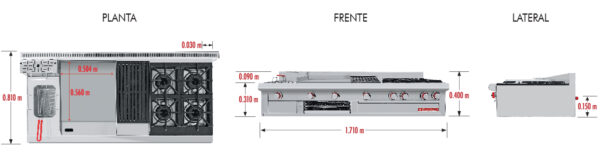 ESTUFAS MÚLTIPLE MESA MASTÉR