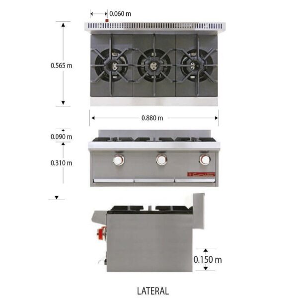 PARRILLA PCH-3 PETIT