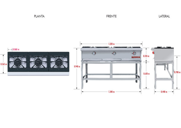 PARRILLA PCH-3 HD