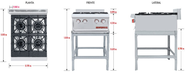 PARRILLA PCV- 4 MASTÉR