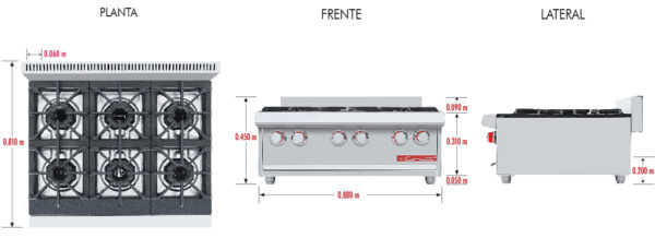 PARRILLA PCV- 6 MASTÉR