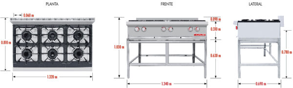 PARRILLA PCV- 6 HD