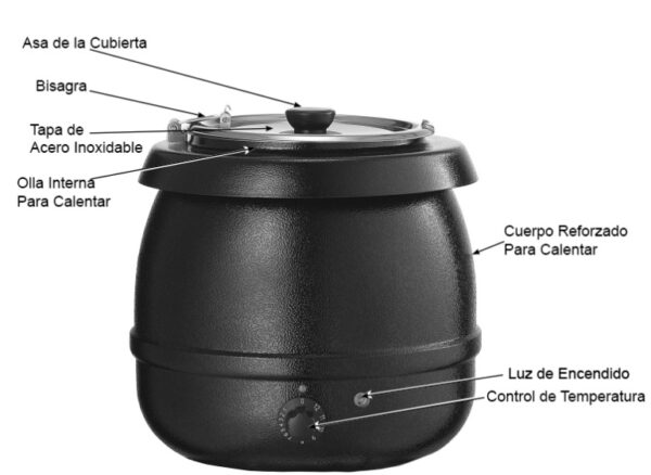 OLLA BRUJA FUNCIONAMIENTO ELECTRICO PARA SOPA